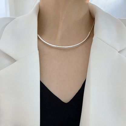 Snake Chain Choker Necklace Sterling Silver Party Jewelry