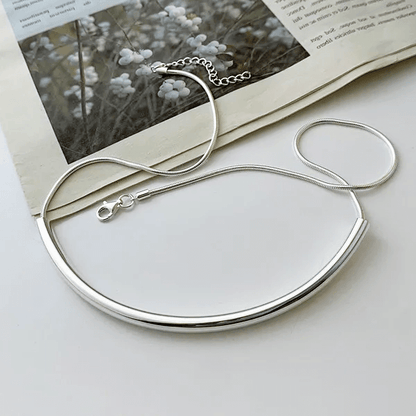 Snake Chain Choker Necklace Sterling Silver Party Jewelry