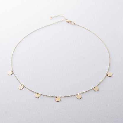 Small Coins Initial Necklace Engraved Delicate Jewelry