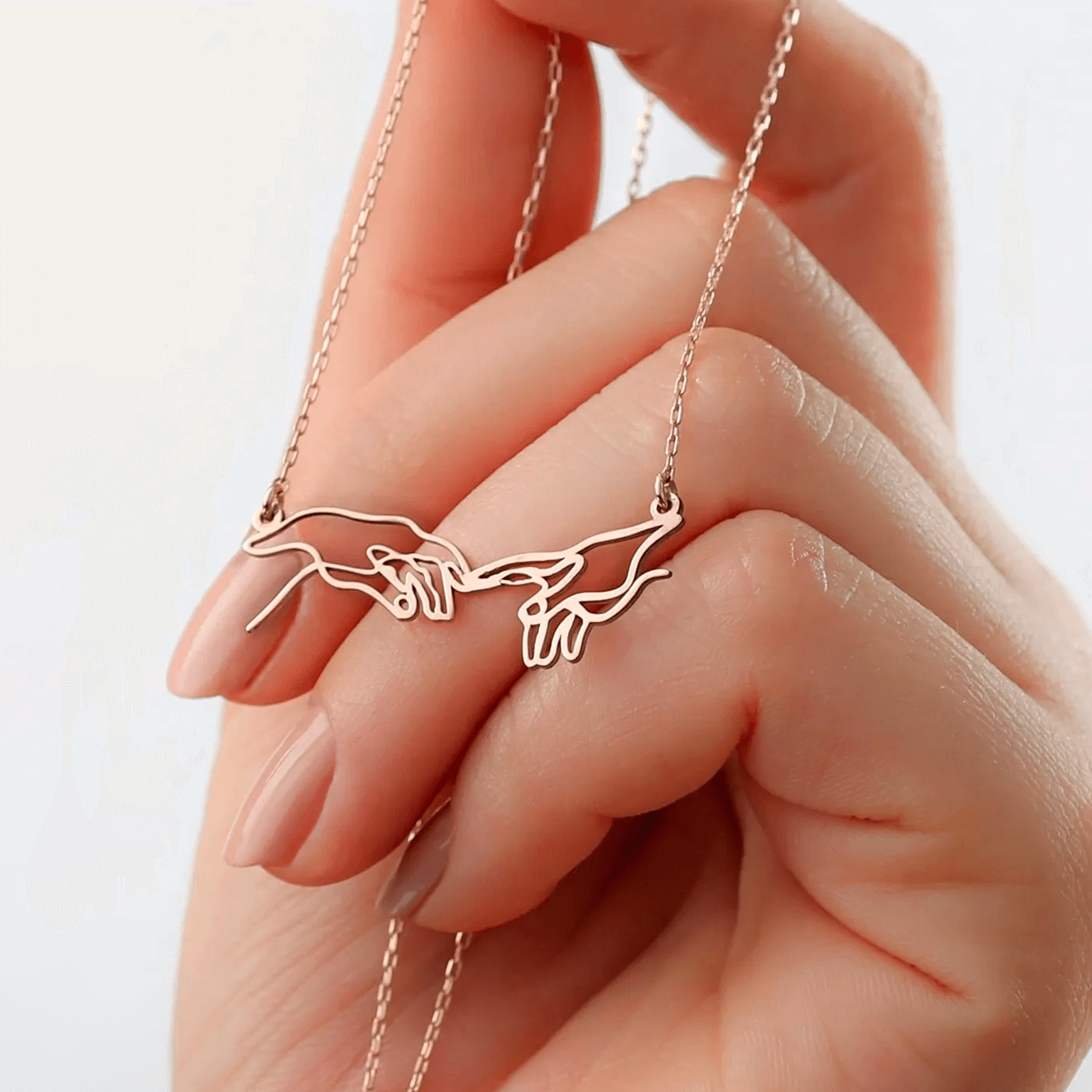 Art Necklace Creation of Man Sterling Silver Jewelry