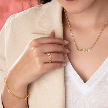 Gold Vermeil Name Necklace Teenage Girl Gift