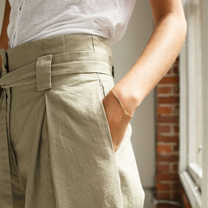 Simple Personalized Gold Bar Bracelet Name Jewelry