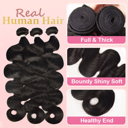 14A Body Wave 100% Brazilian Virgin Human Hair Weave Bundles CVOHAIR