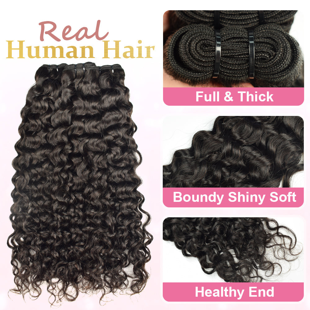 #1B Deep Curly 10A Hair Weave Bundles Brazilian Virgin Human Hair Cutctle Aligned Hair Bundles Soft Remy Hair CVOHAIR