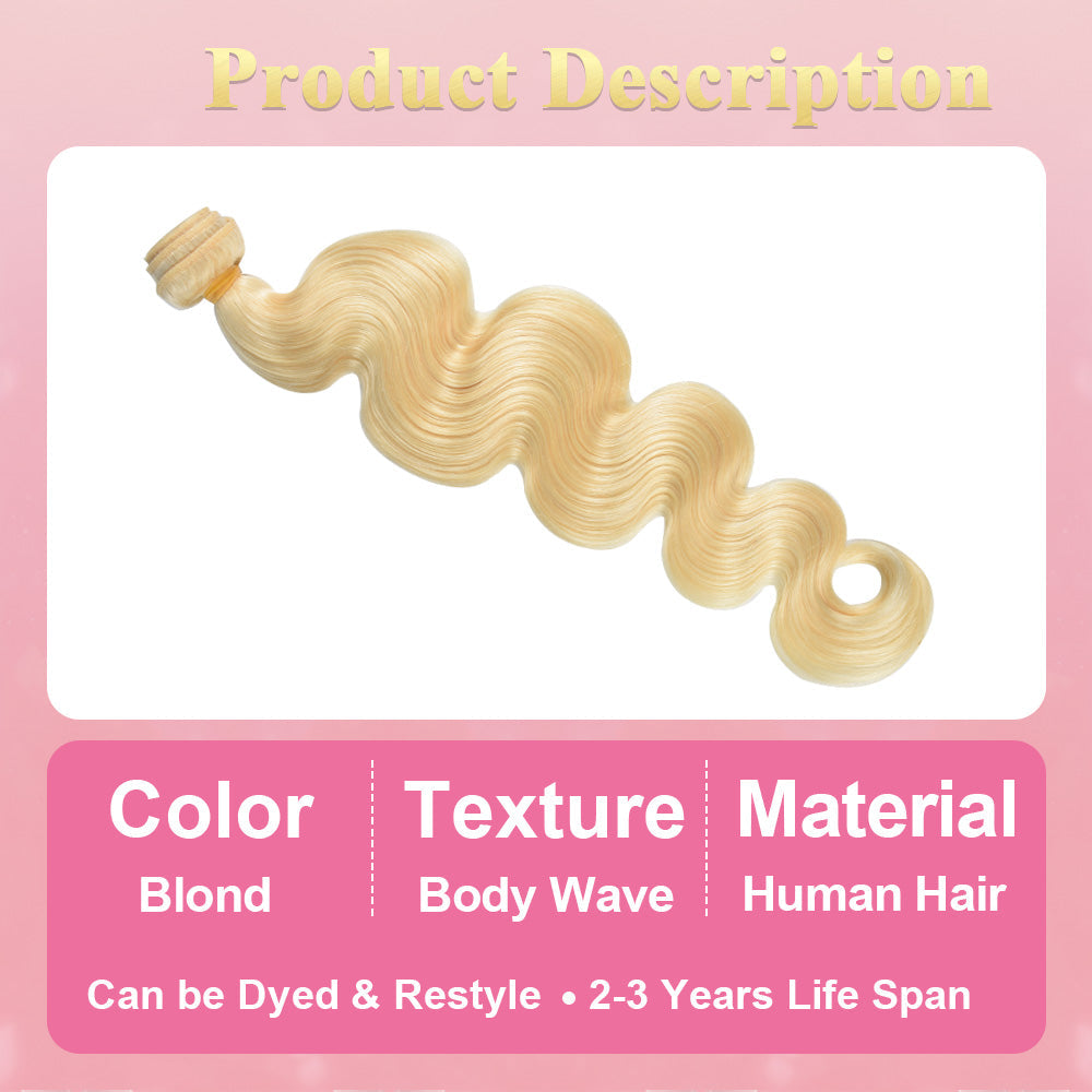 #613 Body Wave 10A Human Hair Bundles Virgin Hair 100% Unprocessed Weave Bundles Human Hair Double Weft CVOHAIR