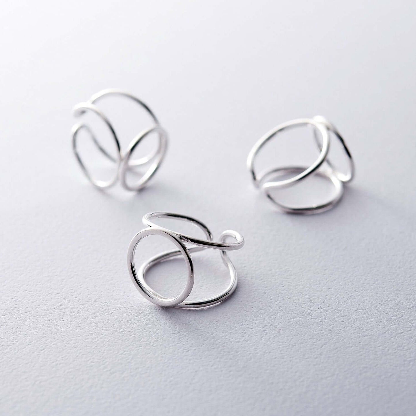 Handmade Double Wire Ring Geometric Jewelry Gift for Women