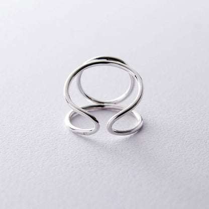 Handmade Double Wire Ring Geometric Jewelry Gift for Women