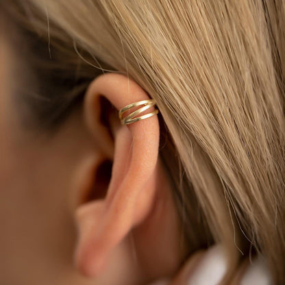 Simple Ear Cuff Clip-On Non Piercing Earrings