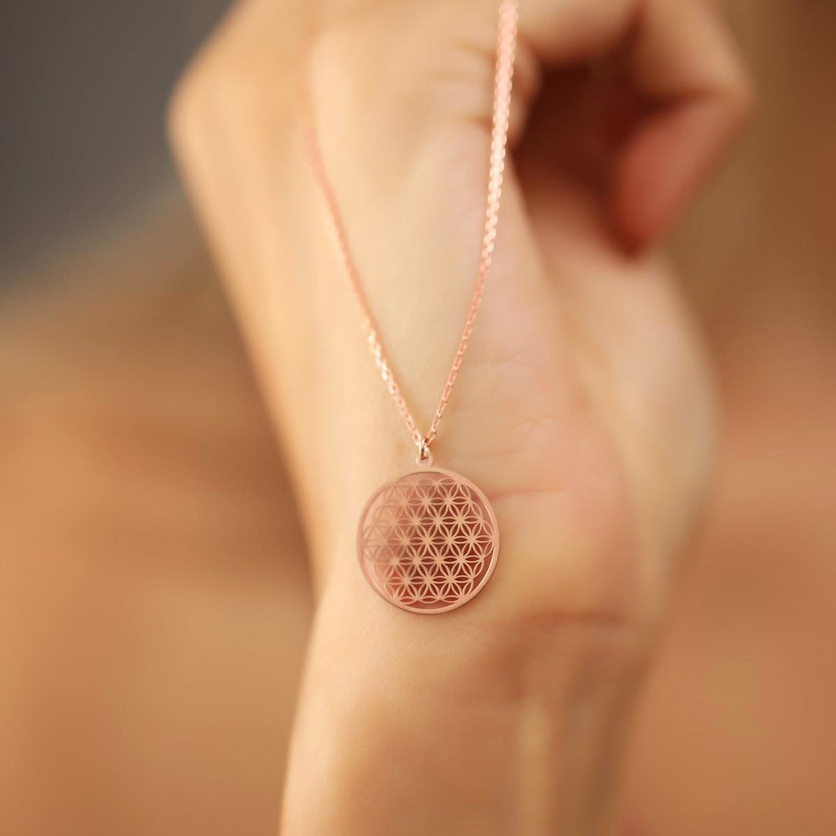 Flower of Life Necklace 925 Silver Mandala Jewelry