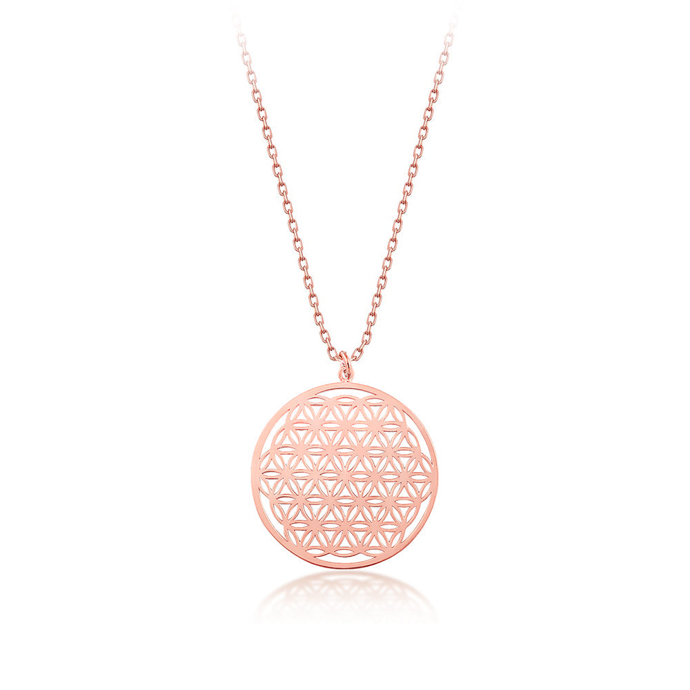 Flower of Life Necklace 925 Silver Mandala Jewelry