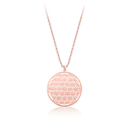 Flower of Life Necklace 925 Silver Mandala Jewelry