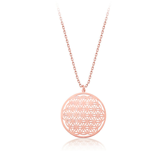 Flower of Life Necklace 925 Silver Mandala Jewelry