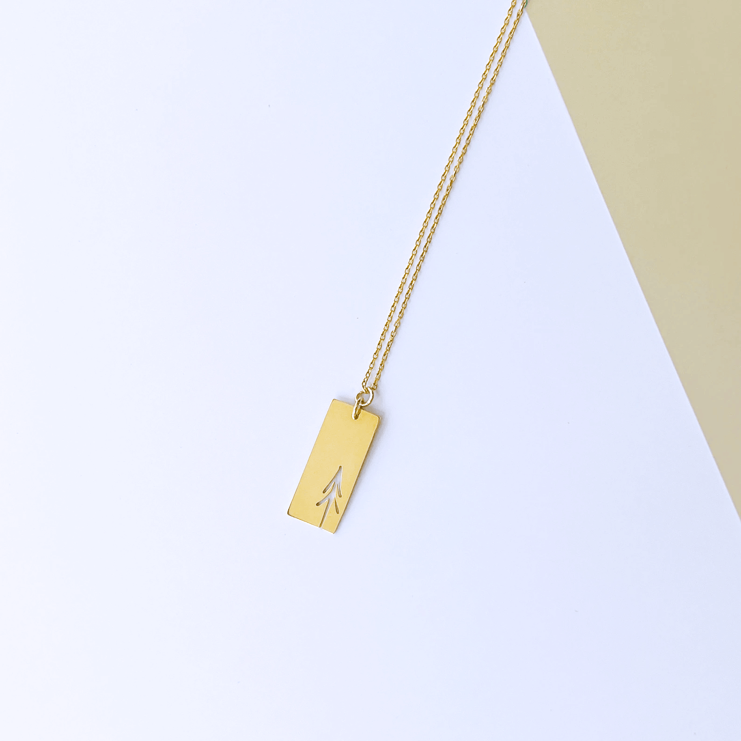 Tree Necklace Pine Forest Themed Pendant with Chain