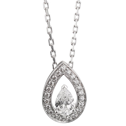 Frthted of Paris .77ct Lovelight 18k White Gold Diamond Necklace
