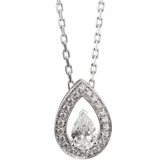 Frthted of Paris .78ct Lovelight White Gold Diamond Necklace