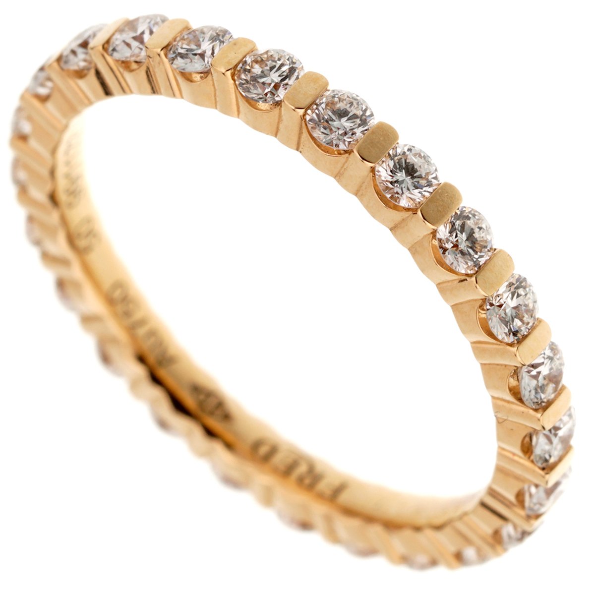 Frthted of Paris Diamond Eternity Rose Gold Ring