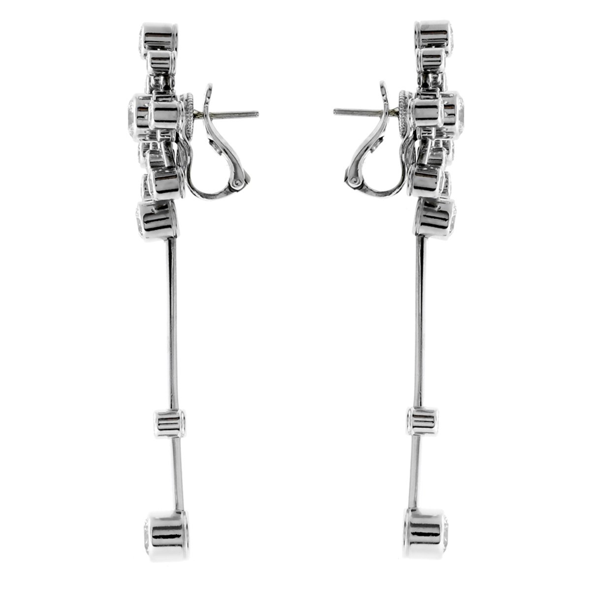 Frthted of Paris Diamond White Gold Earrings