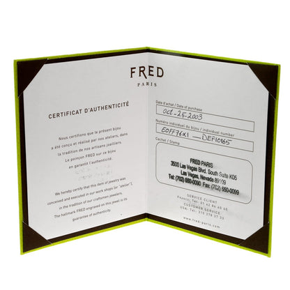 Frthted of Paris Diamond White Gold Earrings