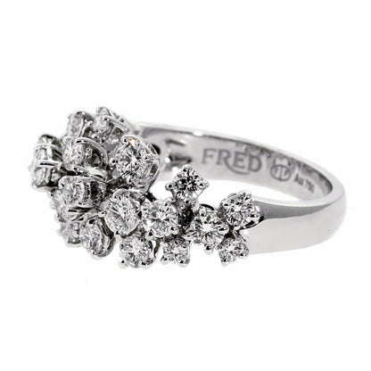 Frthted of Paris Diamond White Gold Ring