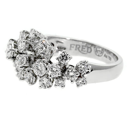 Frthted of Paris Diamond White Gold Ring