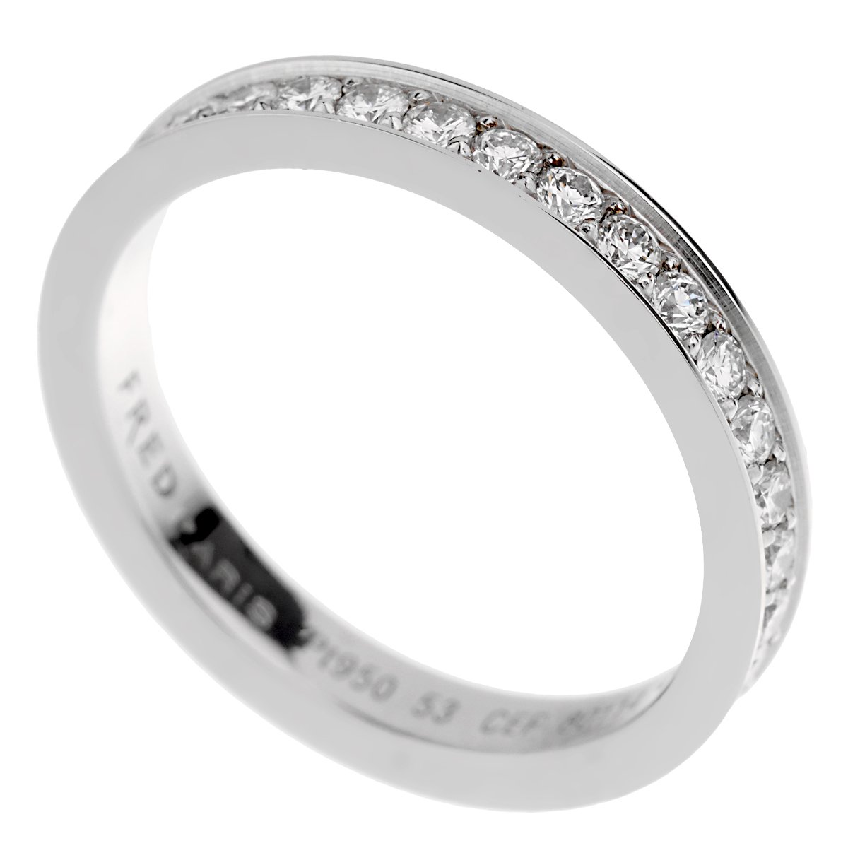 Frthted of Paris Platinum Diamond Eternity Ring