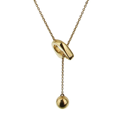 Frthted of Paris Success 18k Yellow Gold Lariat Necklace
