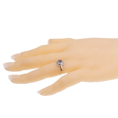 Frthted of Paris 18k Sugar Cube Chalcedony Diamond Ring Sz 6