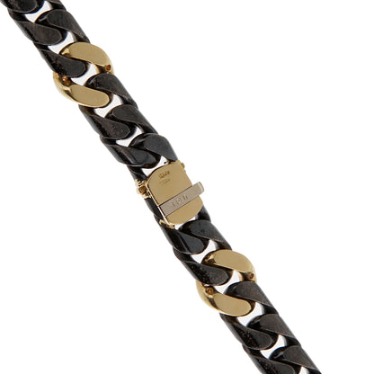 Frthted of Paris Vintage 18k Yellow Gold & SS Necklace Bracelet Suite