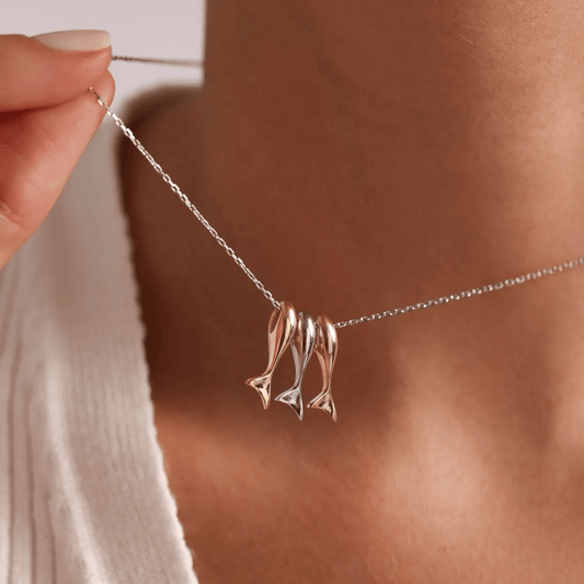 Good Luck Koi Fish Necklace Silver Goldfish Pendant