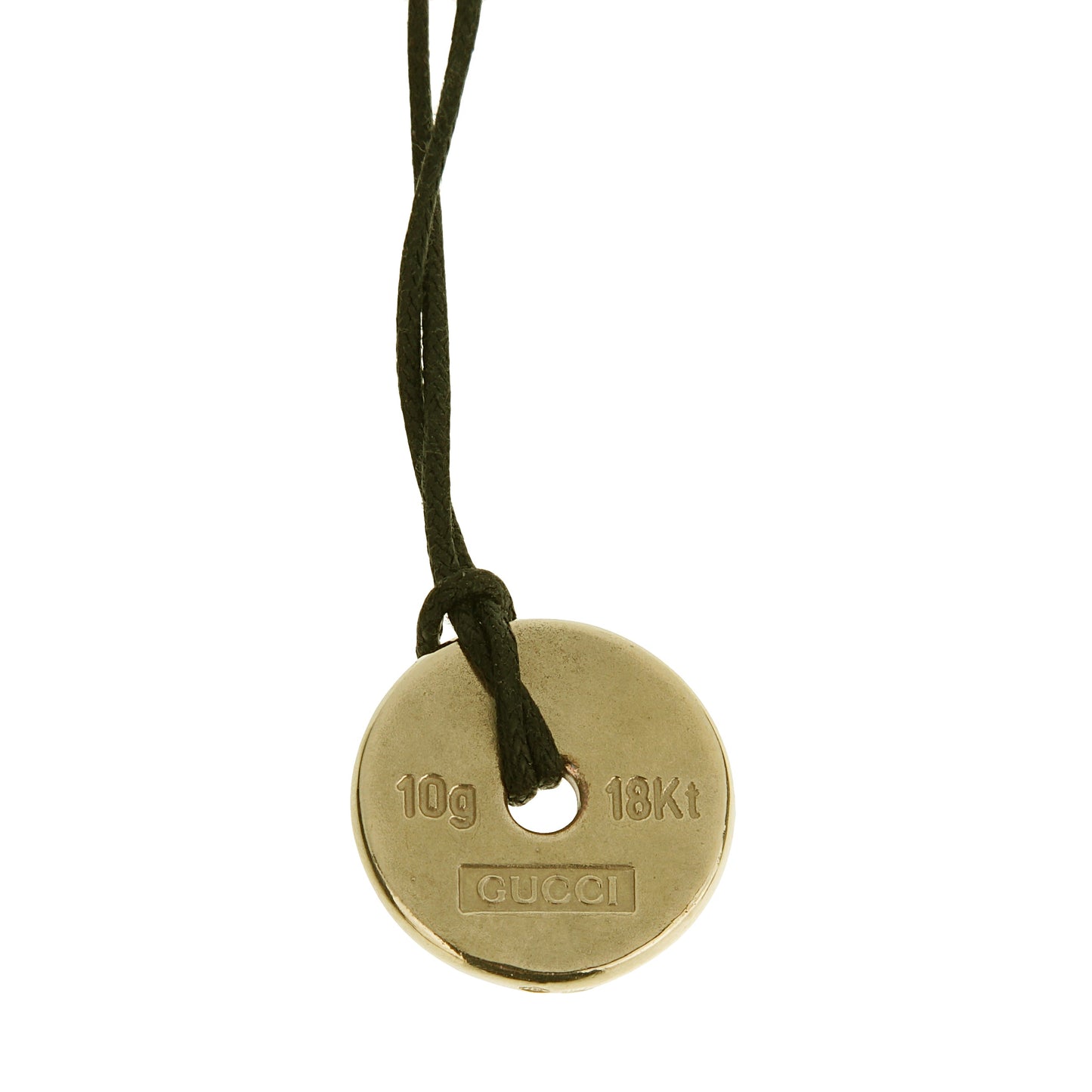 Guthtcci 18k Yellow Gold Vintage Pendant Necklace