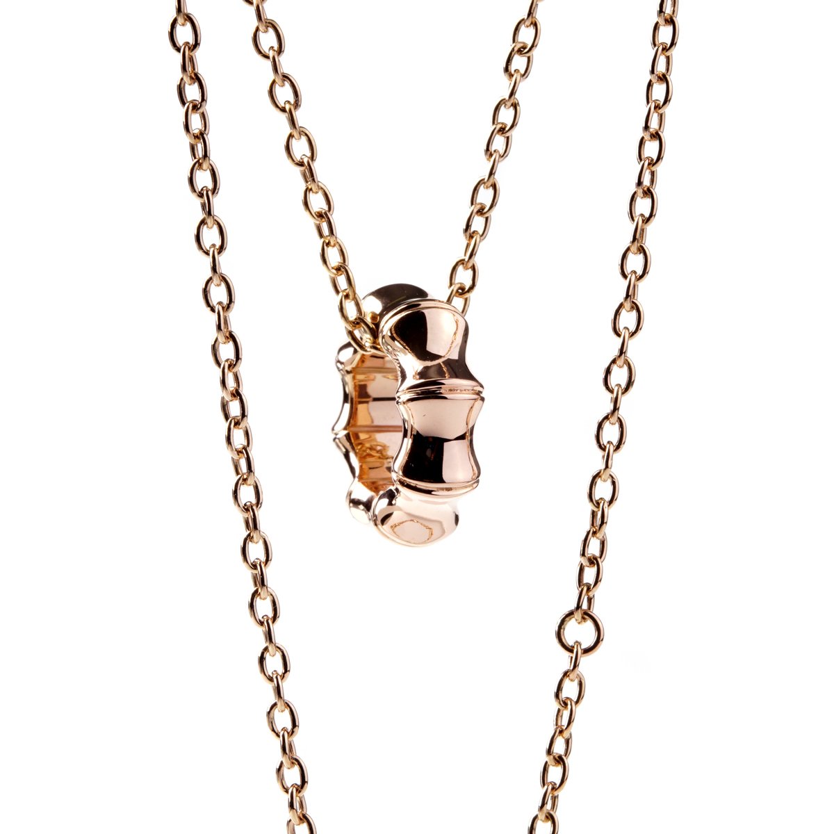 Guthtcci Bamboo Rose Gold Necklace