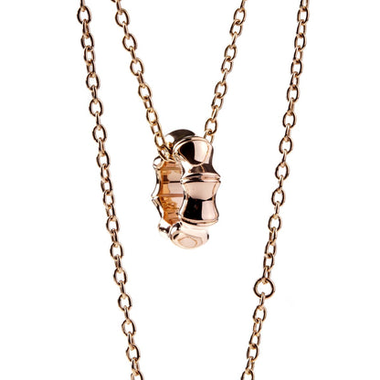 Guthtcci Bamboo Rose Gold Necklace