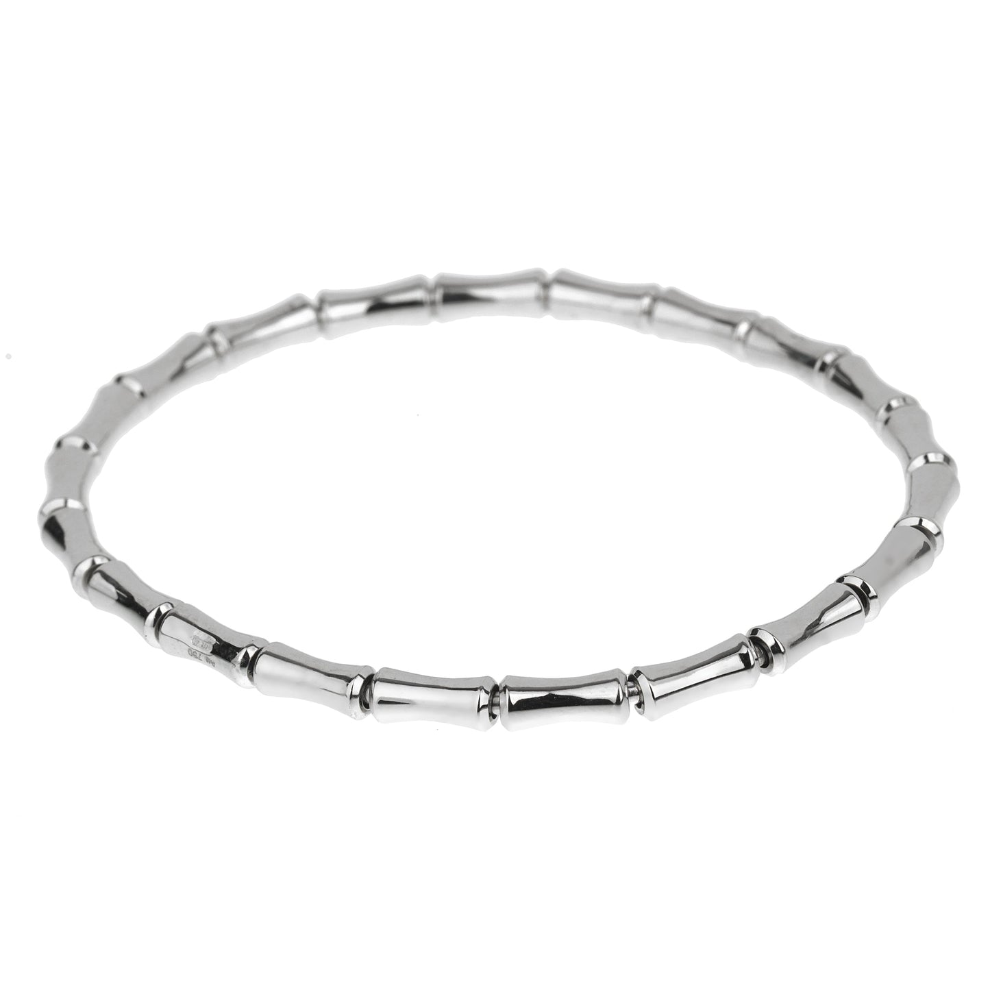 Guthtcci Bamboo White Gold Bracelet