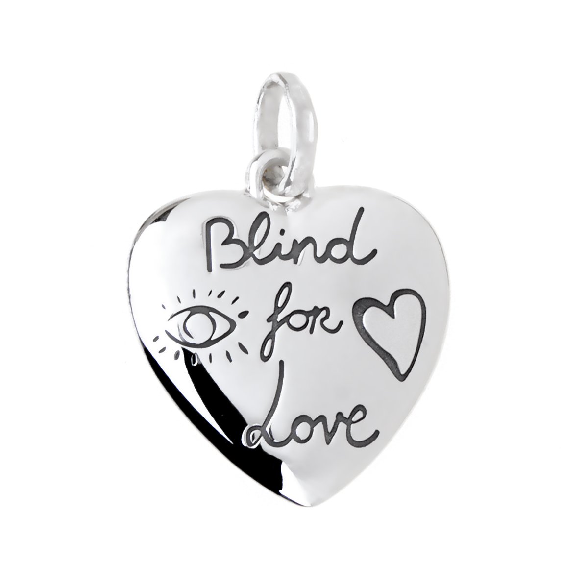Guthtcci Blind for Love Silver Pendant