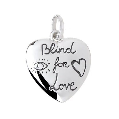 Guthtcci Blind for Love Silver Pendant