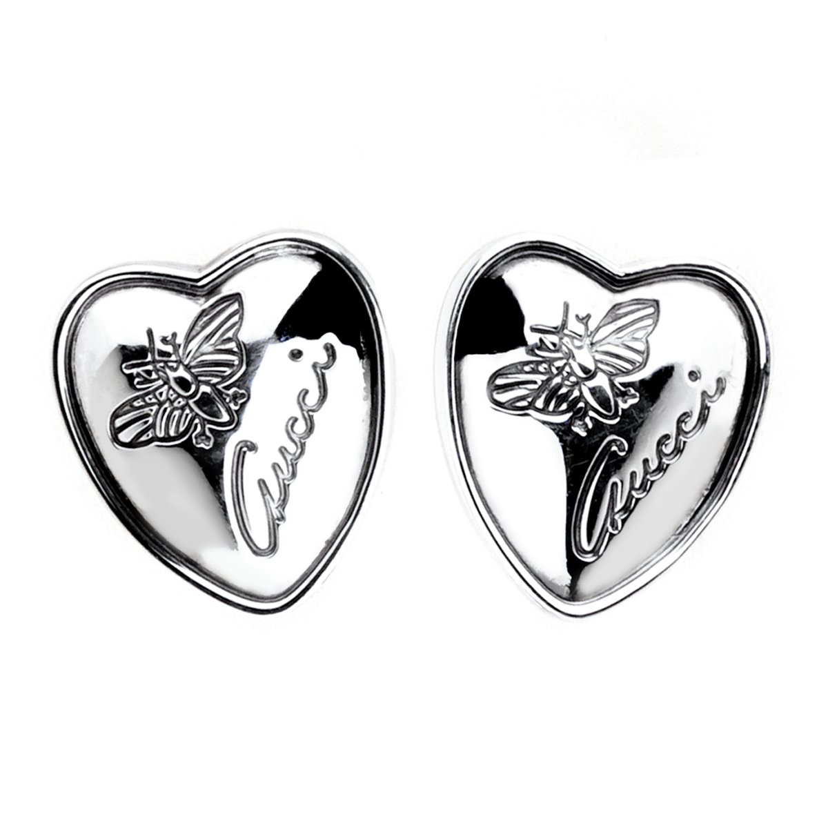 Guthtcci Butterfly Heart Stud Earrings