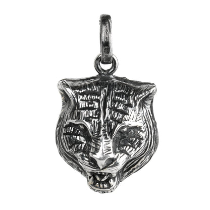 Guthtcci Cat Burnished Silver Charm Pendant