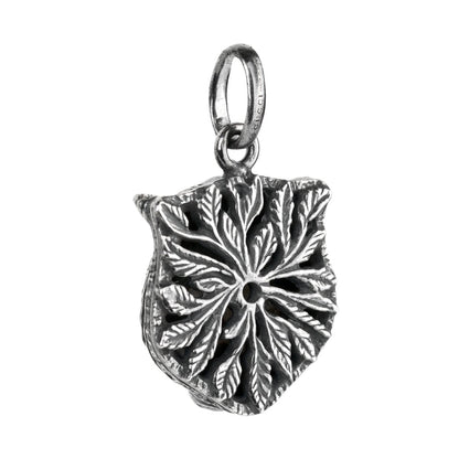 Guthtcci Cat Burnished Silver Charm Pendant