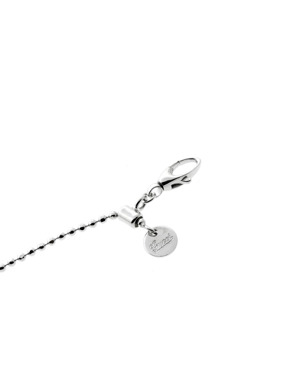 Guthtcci Diamond Horsebit White Gold Bracelet