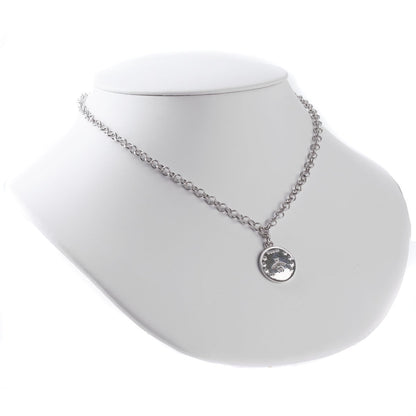 Guthtcci Double G Bee Coin Silver Necklace