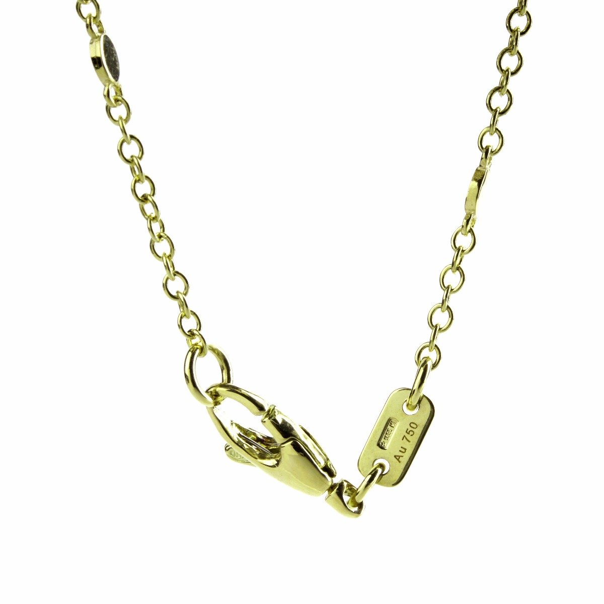 Guthtcci Double G Enamel Gold Necklace