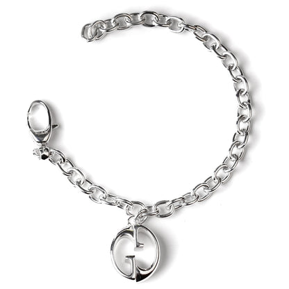 Guthtcci Double G Motif Silver Bracelet