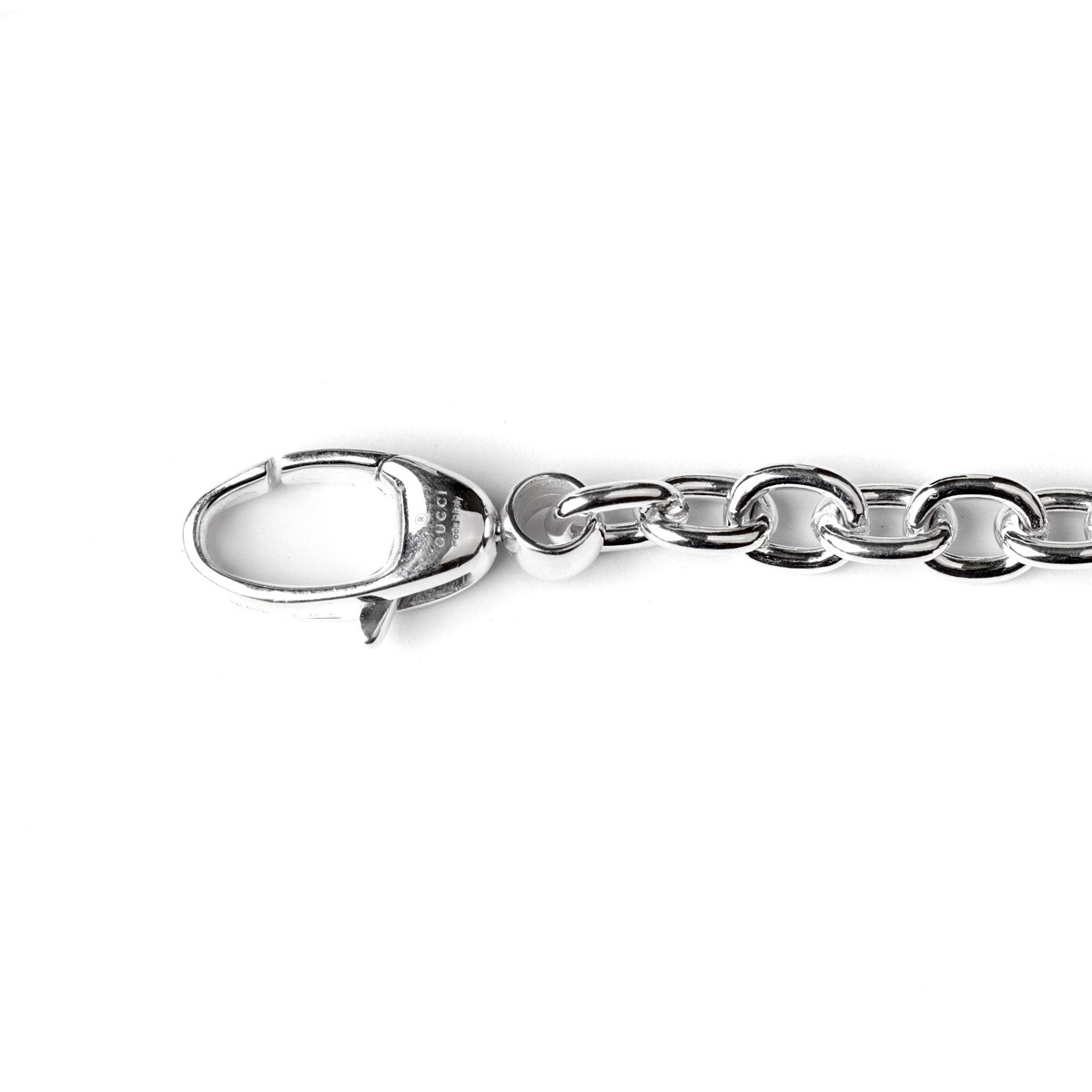 Guthtcci Double G Motif Silver Bracelet