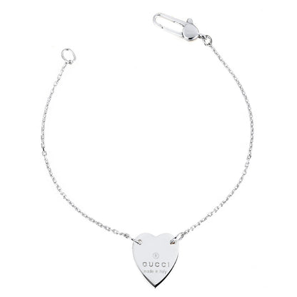 Guthtcci Heart Trademark Silver Bracelet