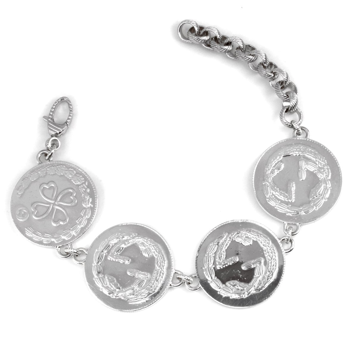 Guthtcci Lucky Charm Silver Bracelet