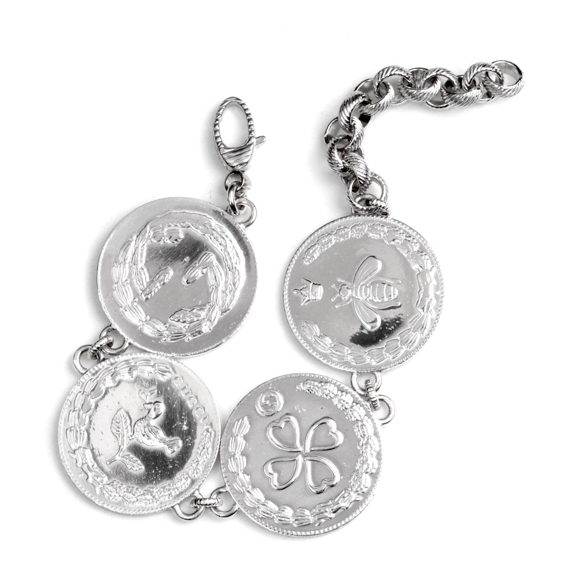 Guthtcci Lucky Charm Silver Bracelet