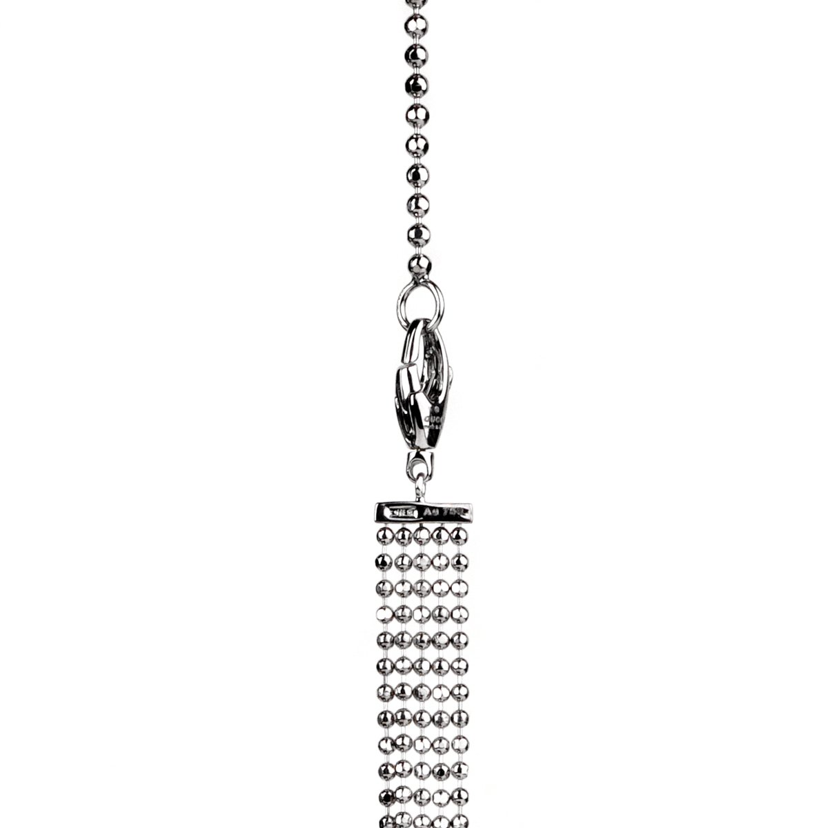 Guthtcci Multistrand White Gold Diamond Necklace