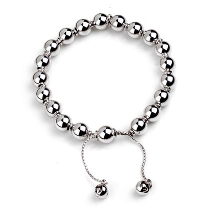 Guthtcci Silver Bead Bracelet