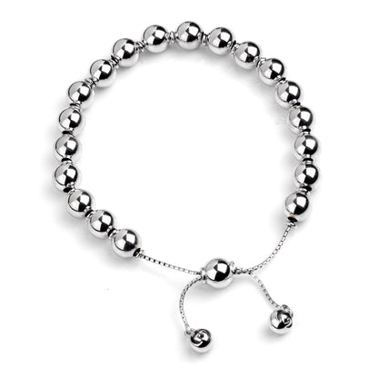 Guthtcci Silver Bead Bracelet