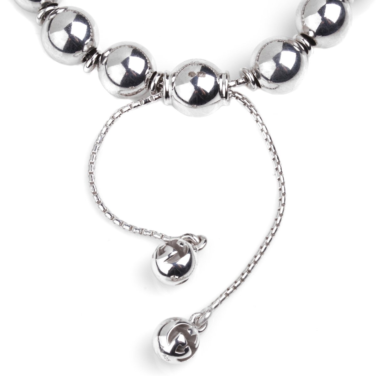 Guthtcci Silver Bead Bracelet 8